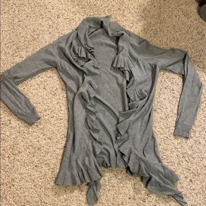 Bebe Ruffled Cardigan